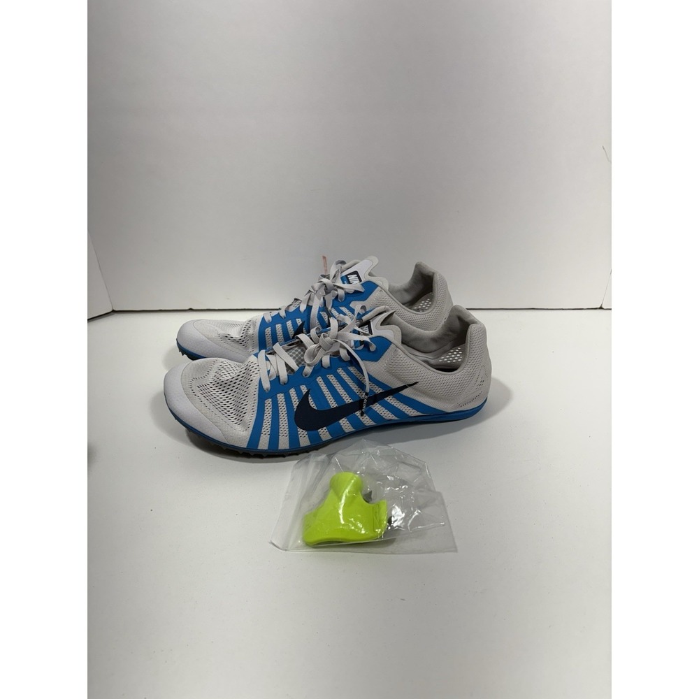 Nike Zoom D Distance Track & Field Spikes Blue White 819164-004 Mens Sz 12.5